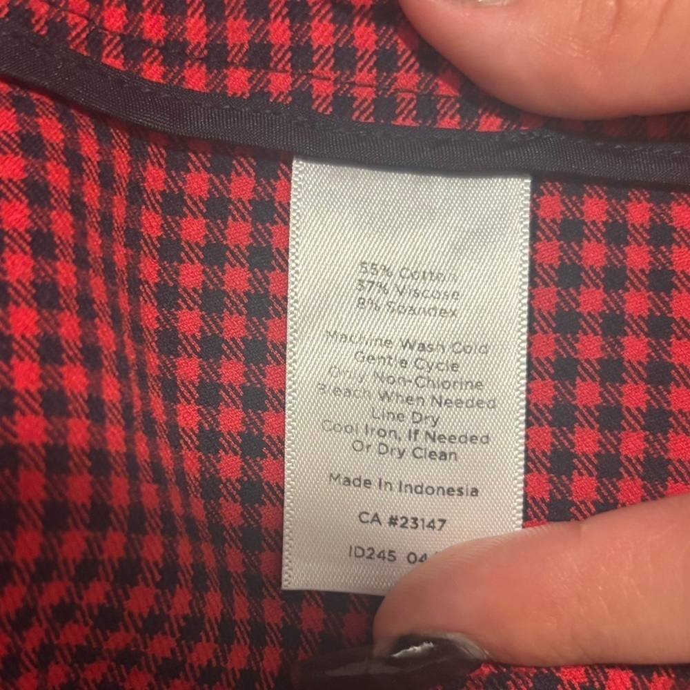 Talbots Red Patterned Dress Pants - Picture 8 of 13